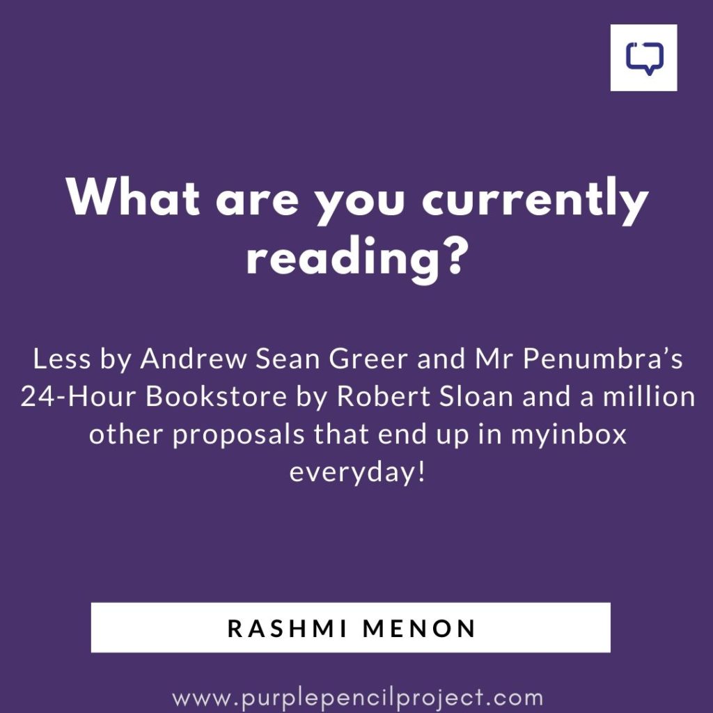 rashmi menon rapid fire question what are you currently reading