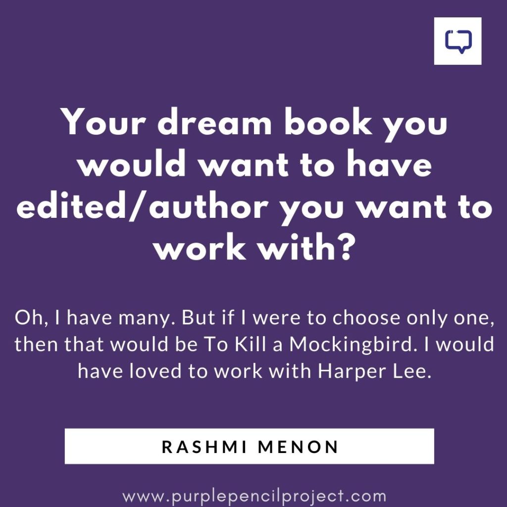 rashmi menon rapid fire question dream book to edit