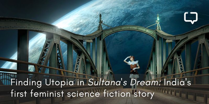 Feature image for a book review of Sultana's Dream