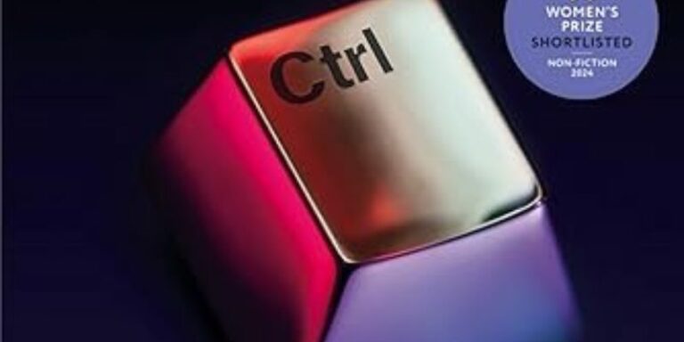 zoom of the ctrl key in red and violet futiristic colours and look.